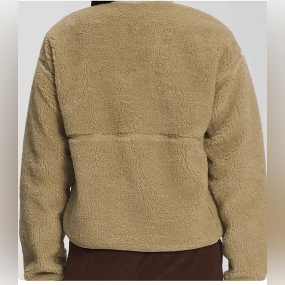 The North Face Fleece Jacket Extreme Pile Size XS Relaxed Fit Full Zip Tan - Picture 10 of 12